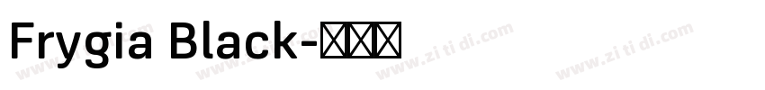 Frygia Black字体转换